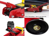 2 Ton Tonne Hydraulic Trolley Floor Jack With Plastic Storage Carry Case Car Van 71120516