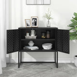 Sideboard Black 75x35x75 cm Steel 335871