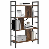 Bookshelf Smoked Oak 75 x 30 x 123.5 cm Engineered Wood 883966