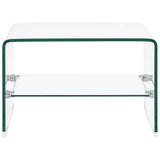 Coffee Table Clear Tempered safety glass Compact Coffee Table 284744