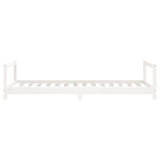 Kids Bed Frame White 90x190 cm Solid Wood Pine 834403