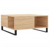 Coffee Table Sonoma Oak 80x80x36.5 cm Engineered Wood 830791
