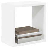 Wall Cube Shelves 4 pcs White 26x15x26 cm 807026