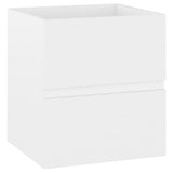 Sink Cabinet with Built-in Basin White Engineered Wood 3071531