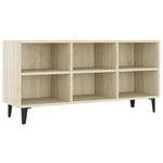TV Cabinet with Metal Legs Sonoma Oak 103.5x30x50 cm 805953