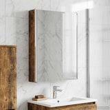 Bathroom Mirror Cabinet Smoked Oak 43 x 11.5 x 60.5 cm 889227