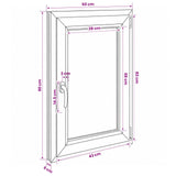 Basement Window Internal Colour White RISOR 50 x 90 cm 42047880