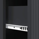 Drawer Cabinet Black 66 x 34.5 x 90 cm Engineered Wood 894606