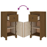 Sideboards 2 pcs Honey Brown 40x35x80 cm Solid Wood Pine 813761