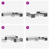 Sofa Sets 8 pcs Solid Acacia Wood 3384120