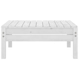 5 Piece Garden Lounge Set White Solid Pinewood 3082488