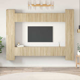 10 Piece TV Cabinet Set Sonoma Oak Engineered Wood 3078967