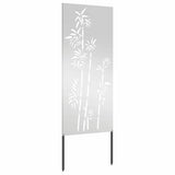 Garden Privacy Screen Silver 50 x 140 cm Galvanised steel 876299