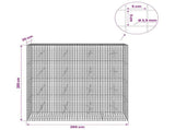 Gabion with 3.5 mm Wire and 5x5 cm Mesh 200x20x200 cm 3462190