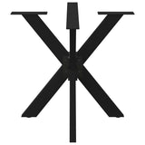 Dining Table Leg Spider Shape Black 85x85x cm Steel 4013120