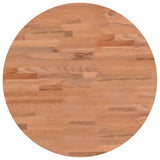 Table Top 50x2.5 cm Round Solid Wood Beech 355936
