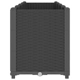Garden Planter Black 160x40x53 cm PP 367858