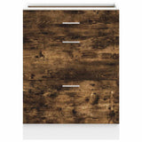 Kitchen Base Cabinet Lyon Smoked Oak Engineered Wood 854254