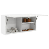 Bathroom Wall Cabinet White 80x25x40 cm Engineered Wood 860085
