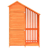 Garden Tool Shed Brown 120x53.5x170 cm Solid Wood Pine 172246