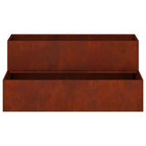 Garden Planter Rusty 100 x 60 x 45 cm Weathering Steel 865875