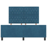 ZNTS Dark Blue Velvet Bed Frame 140x200 cm 3344883