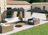 Garden Parasol Anthracite Polyester, Steel Double 312556
