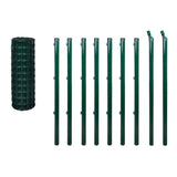 Euro Fence Steel 10x1.5 m Green 140567