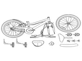 Kids Bike 16 Inches for 4-6 Years Old Sea Green 42009440