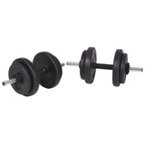 Weight Bench with Weight Rack, Barbell and Dumbbell Set 90 kg 275373