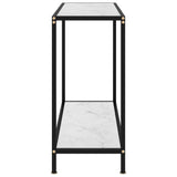 Console Table White 80x35x75 cm Tempered Glass 322833