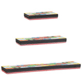 Wall Shelves 3 pcs Multicolour 100 x 20 x 6 cm Solid Mango Wood 4017577