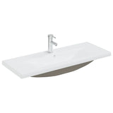 Sink Cabinet with Built-in Basin White Engineered Wood 3071657