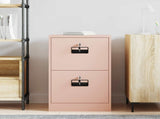 File Cabinet Pink 45.5 x 42 x 74.5 cm Cold-Rolled Steel 891611