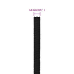 Work Rope Black 12 mm 250 m Polyester 152829