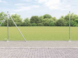 Hexagonal Fence with Concrete Base 50 x 1.6 m Galvanised Steel 3353853