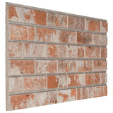 ZNTS 3D Wall Panels with Red Brick Design 10 pcs EPS 149581