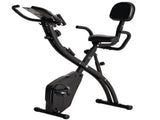 2-in-1 Folding Exercise Bike with 8-Level Magnetic Resistance, Arm Resistance Band, Pulse Sensor, T3398P376862