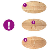 Table Top 100x50x2 cm Solid Wood Oak Oval 4009038