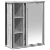 Bathroom Wall Cabinet with Mirror Grey Sonoma 50x21x60 cm 861905