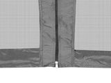 42111 Hexagonal Pop-Up Marquee with 6 Sidewalls Grey 3,6x3,1 m