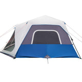 Family Tent with LED 10-Person Light Blue Quick Release 94301