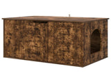 Cat House Smoked Oak 85 x 55 x 50.5 cm Engineered Wood 8000721