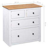 Sideboard White and natural wood Solid pine wood Medium Storage 282657
