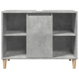 Bathroom Cabinet Concrete Grey 80x33x60 cm Engineered Wood 857132