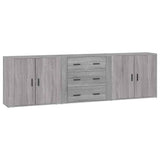 Sideboards 3 pcs Grey Sonoma Engineered Wood 3185405