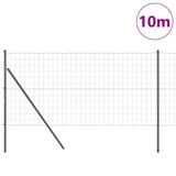 Ground Fix Welded Wire Fence 10 x 1 m PVC-Coated Steel 3350388