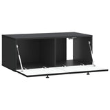 Wall-Mounted TV Cabinet Black 78.5 x 41 x 30 cm Engineered Wood 898176