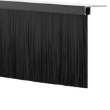 Screw-on Door Brush Seals 12 pcs Black 100 cm Aluminium Alloy 42019603