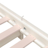 Stack Bed without Mattress White 100x200 cm Solid Wood Pine 820388